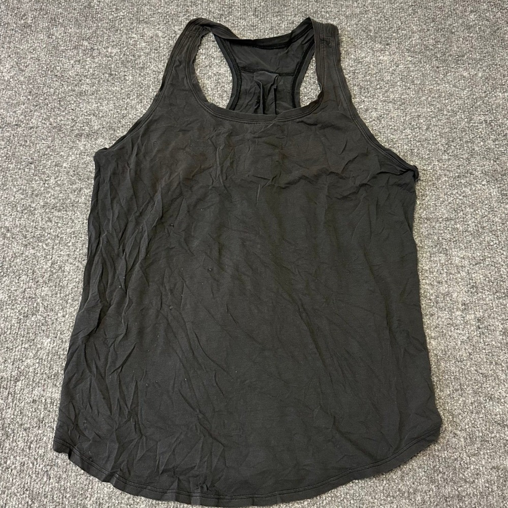 Lululemon Tank Top Womens Size 8 Black Essential Racerback Athletic Yoga Gym